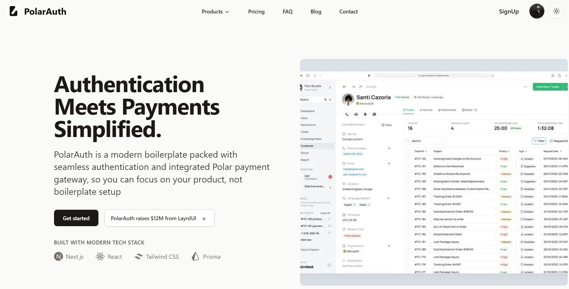 Deployment dashboard screenshot