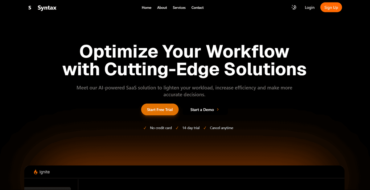Integrations and analytics screenshot