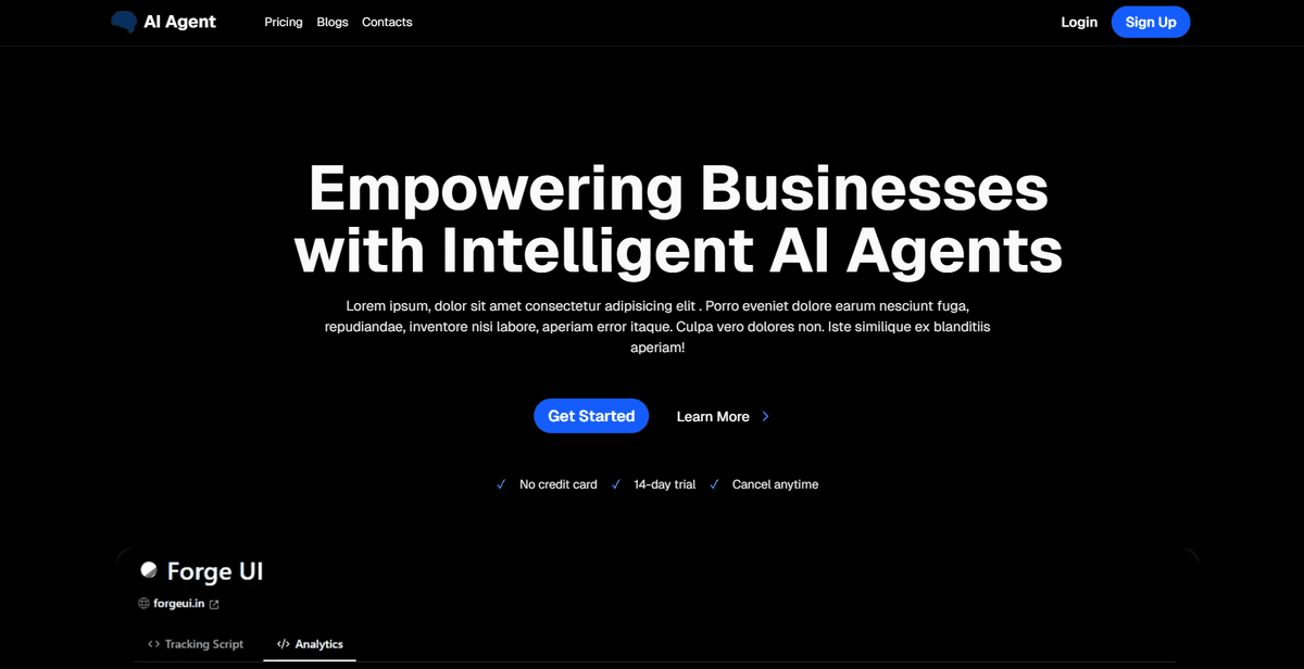 Deployment dashboard screenshot